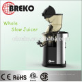 PBA libre de 83 mm de diámetro de boca grande CE, aprobador de GS Juicer lenta entera